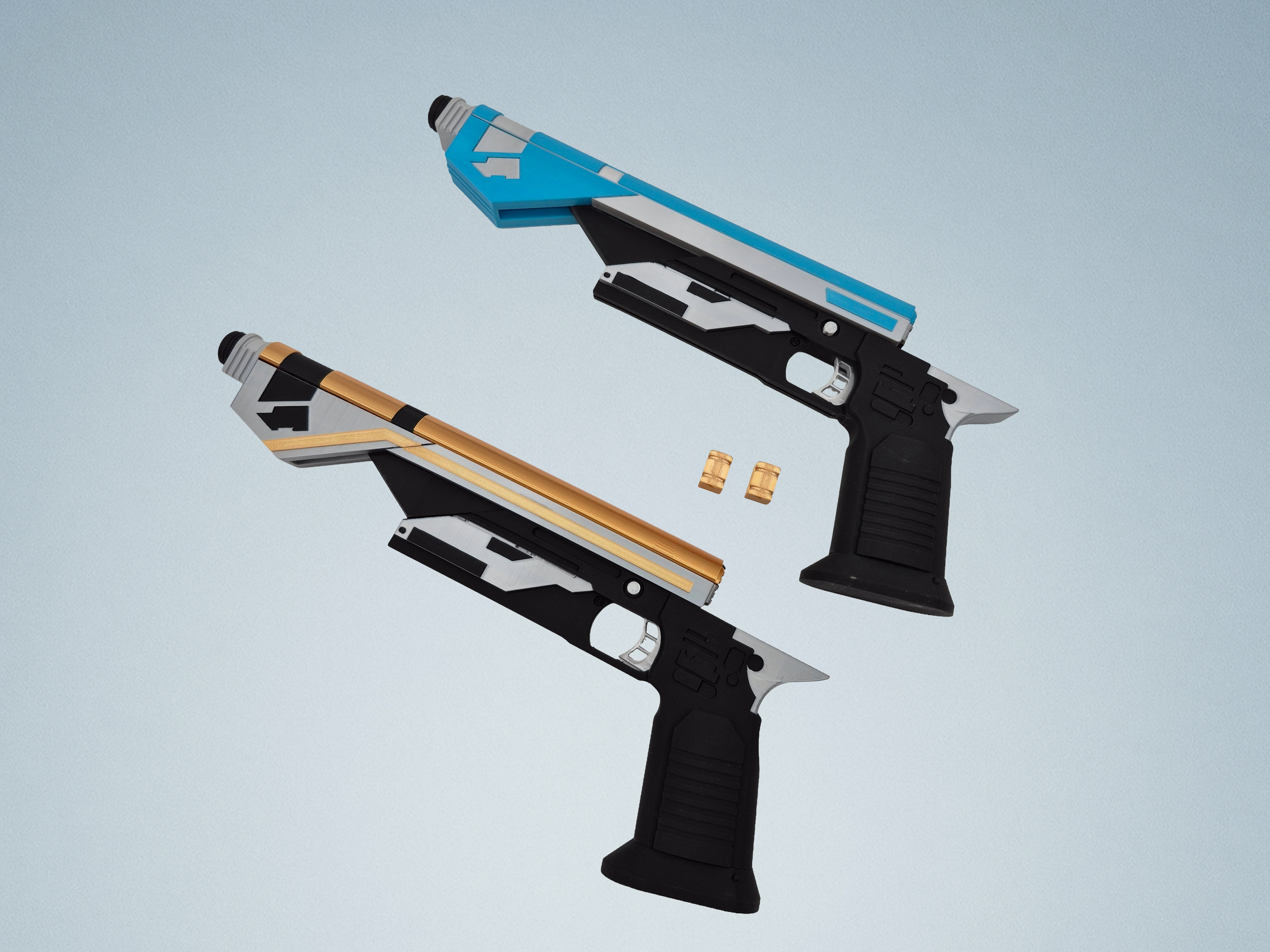 2 Sabine Wren Blasters – Blauwe & Gouden